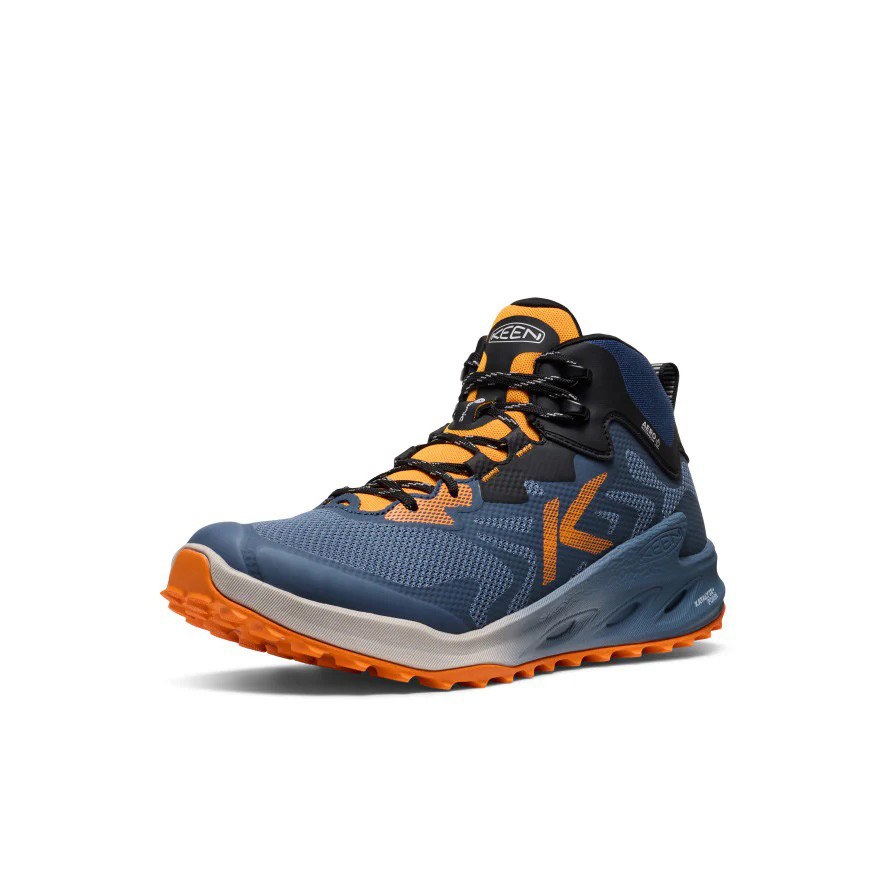 Keen Zionic NXT #1031253 Men's Waterproof Navy/Orange Mid Trail Shoe